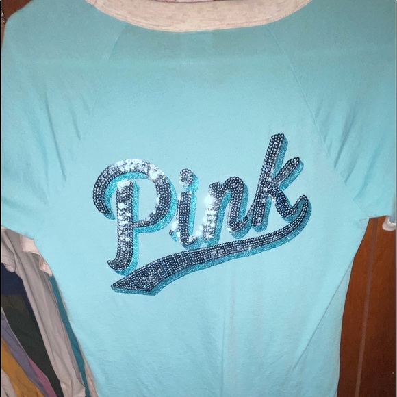 Pink Victoria Secret Bling Tee Shirt - Picture 3 of 3